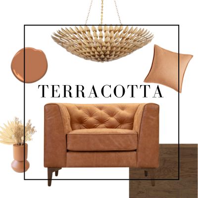 summer colour terracotta coloured decor